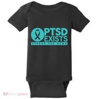 PTSD Exists Spread The News Baby Bodysuit thumb 0