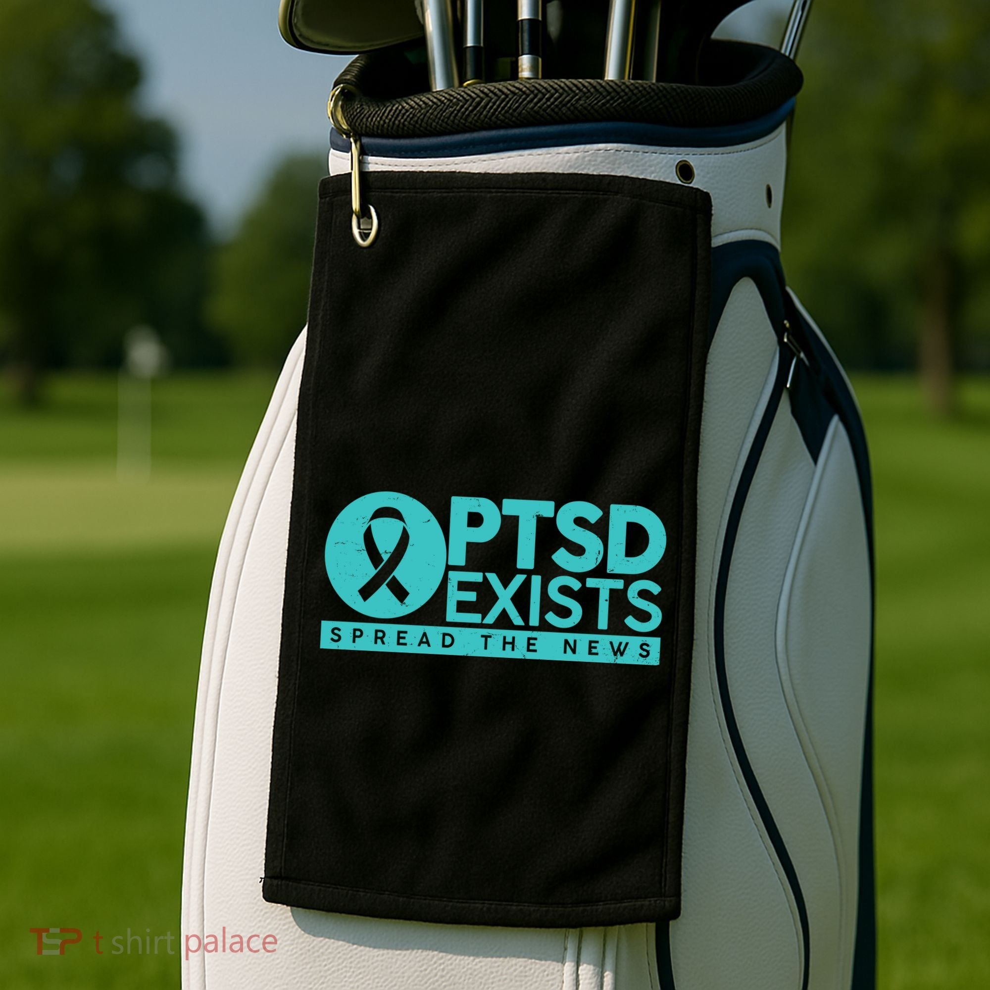 PTSD Exists Spread The News Golf Towel