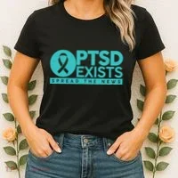 PTSD Exists Spread The News Women's T-Shirt thumb 2