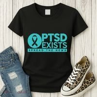 PTSD Exists Spread The News Women's T-Shirt thumb 3