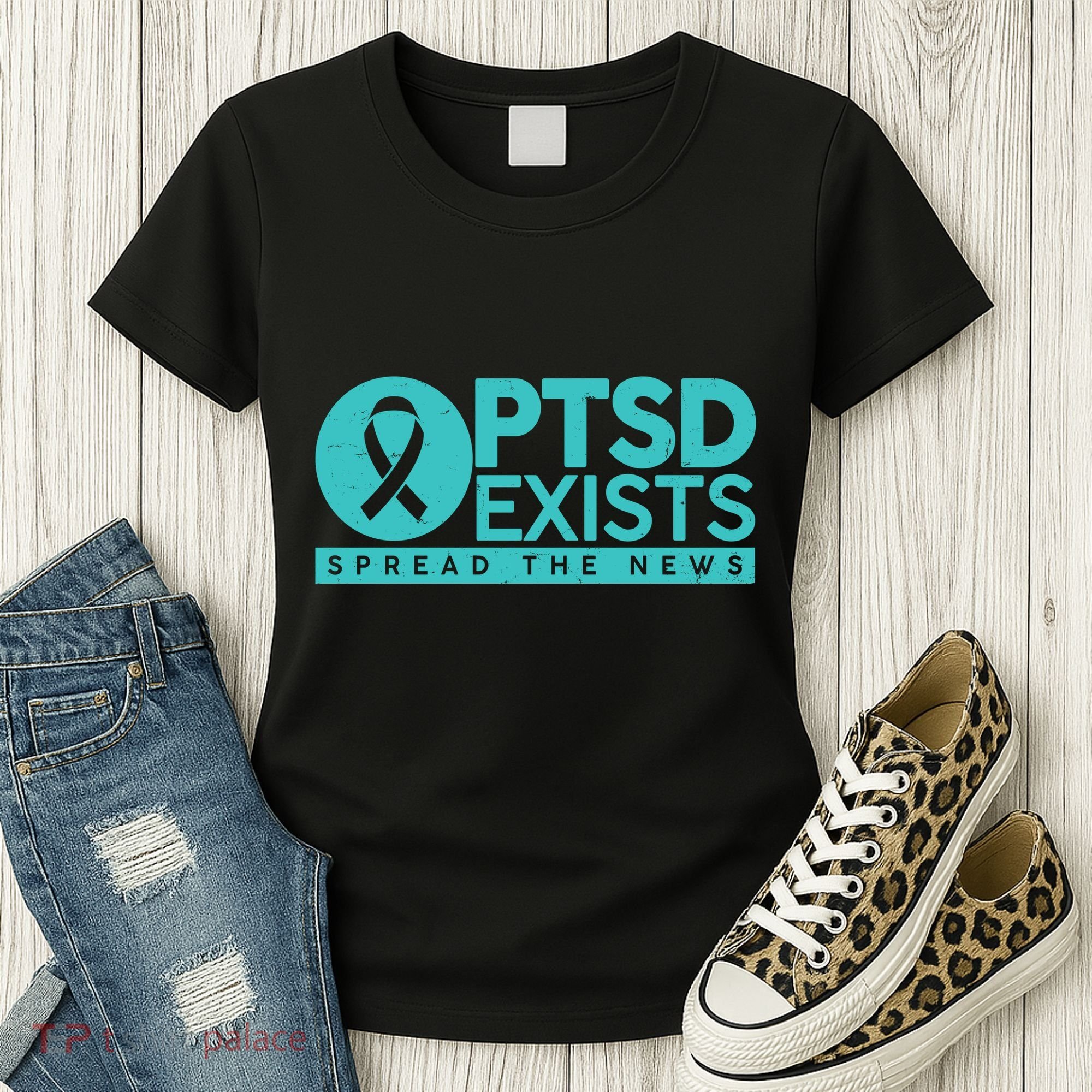 PTSD Exists Spread The News Women's T-Shirt