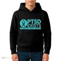 PTSD Exists Spread The News Kids Hoodie thumb 4