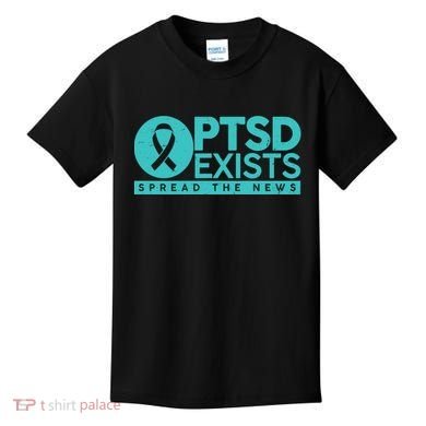 PTSD Exists Spread The News Kids T-Shirt
