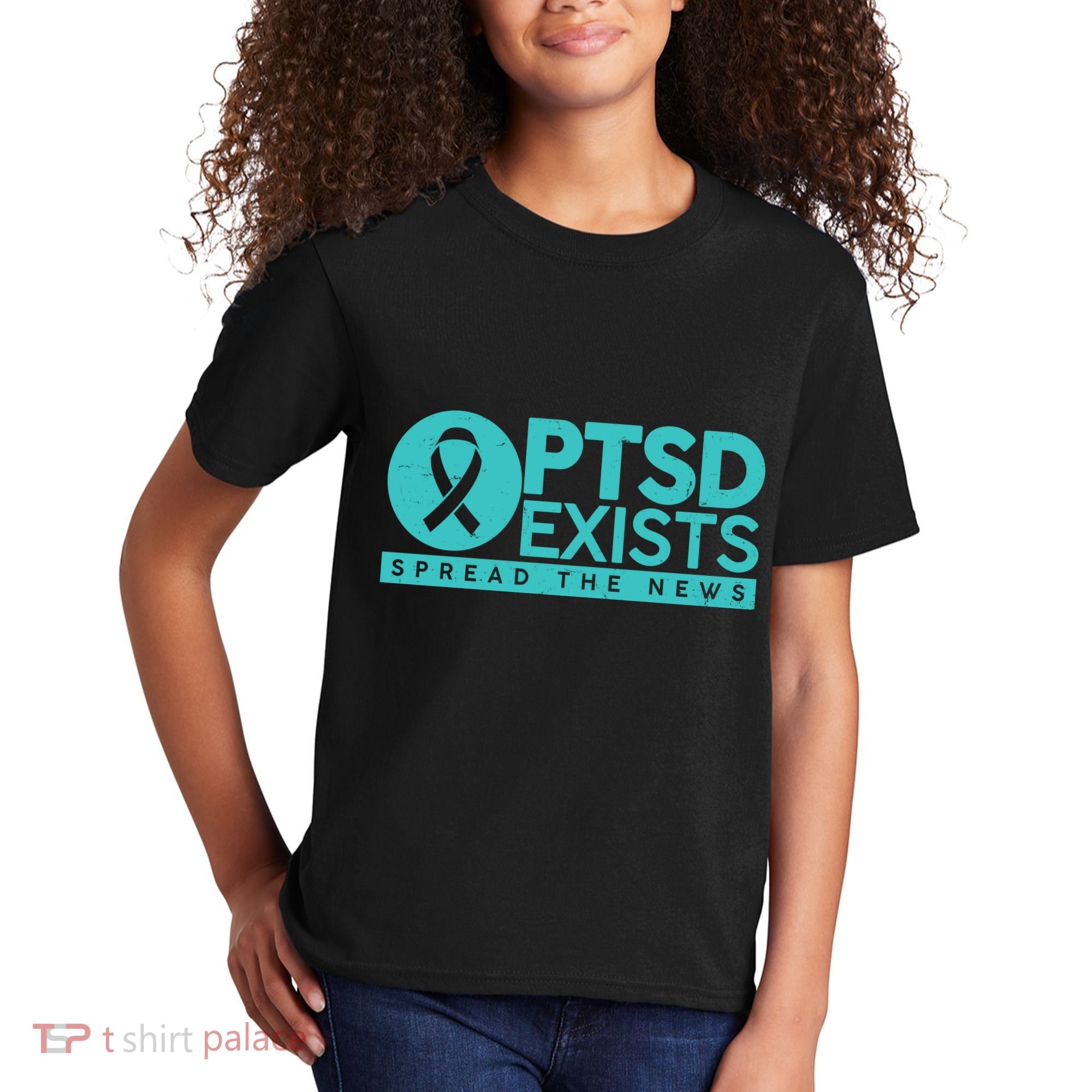 PTSD Exists Spread The News Kids T-Shirt