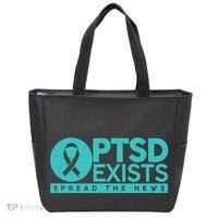 PTSD Exists Spread The News Tote Bag thumb 0