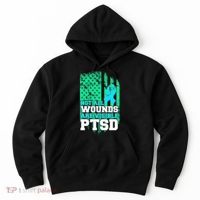 PTSD Flag Not All Wounds Are Visible Hoodie