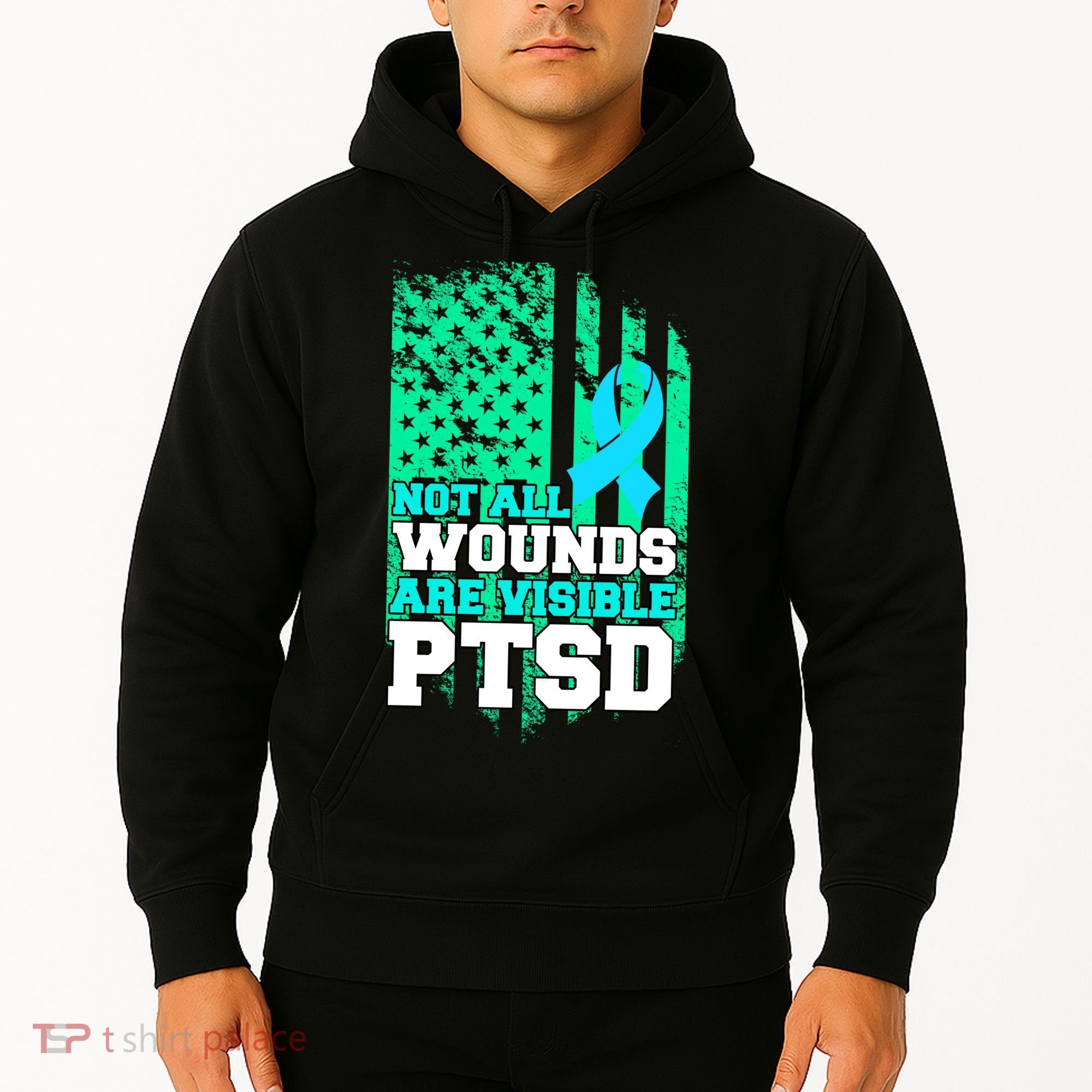 PTSD Flag Not All Wounds Are Visible Hoodie