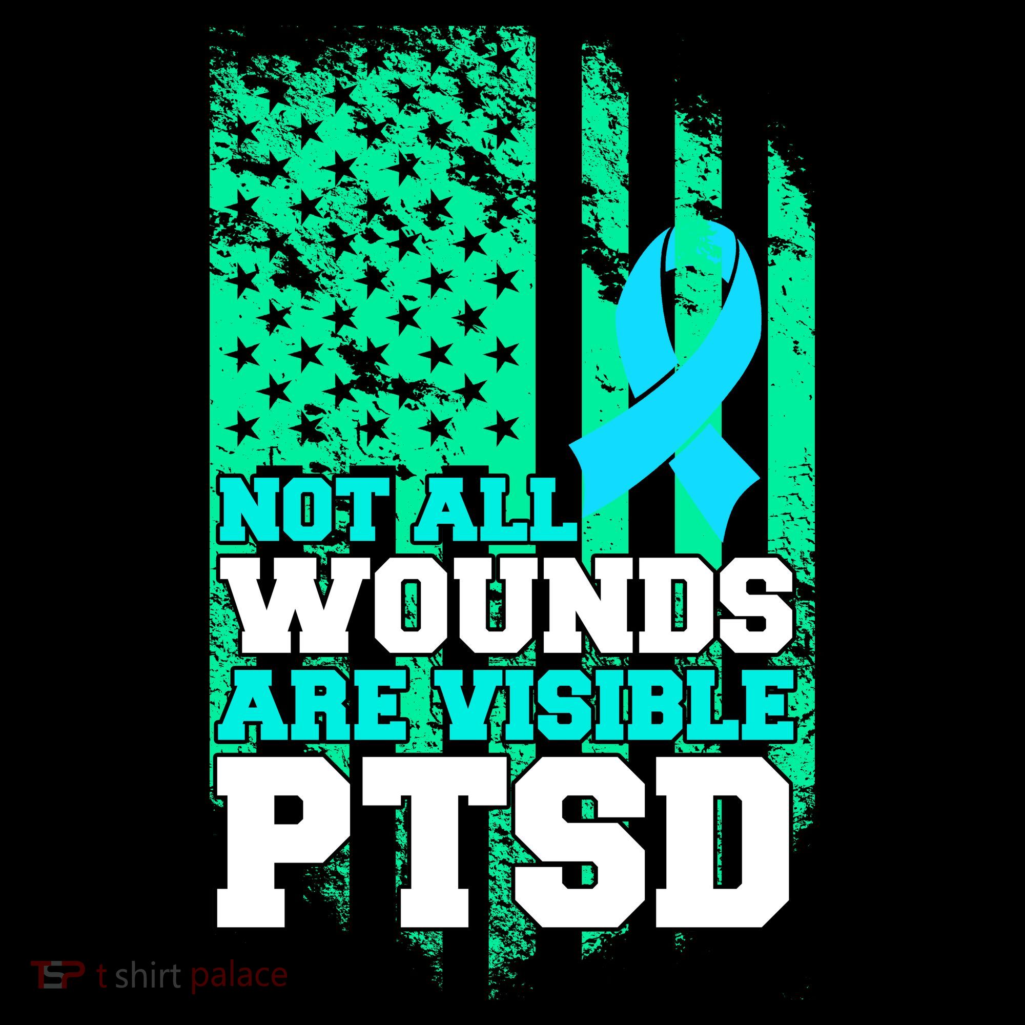 PTSD Flag Not All Wounds Are Visible Sweatshirt