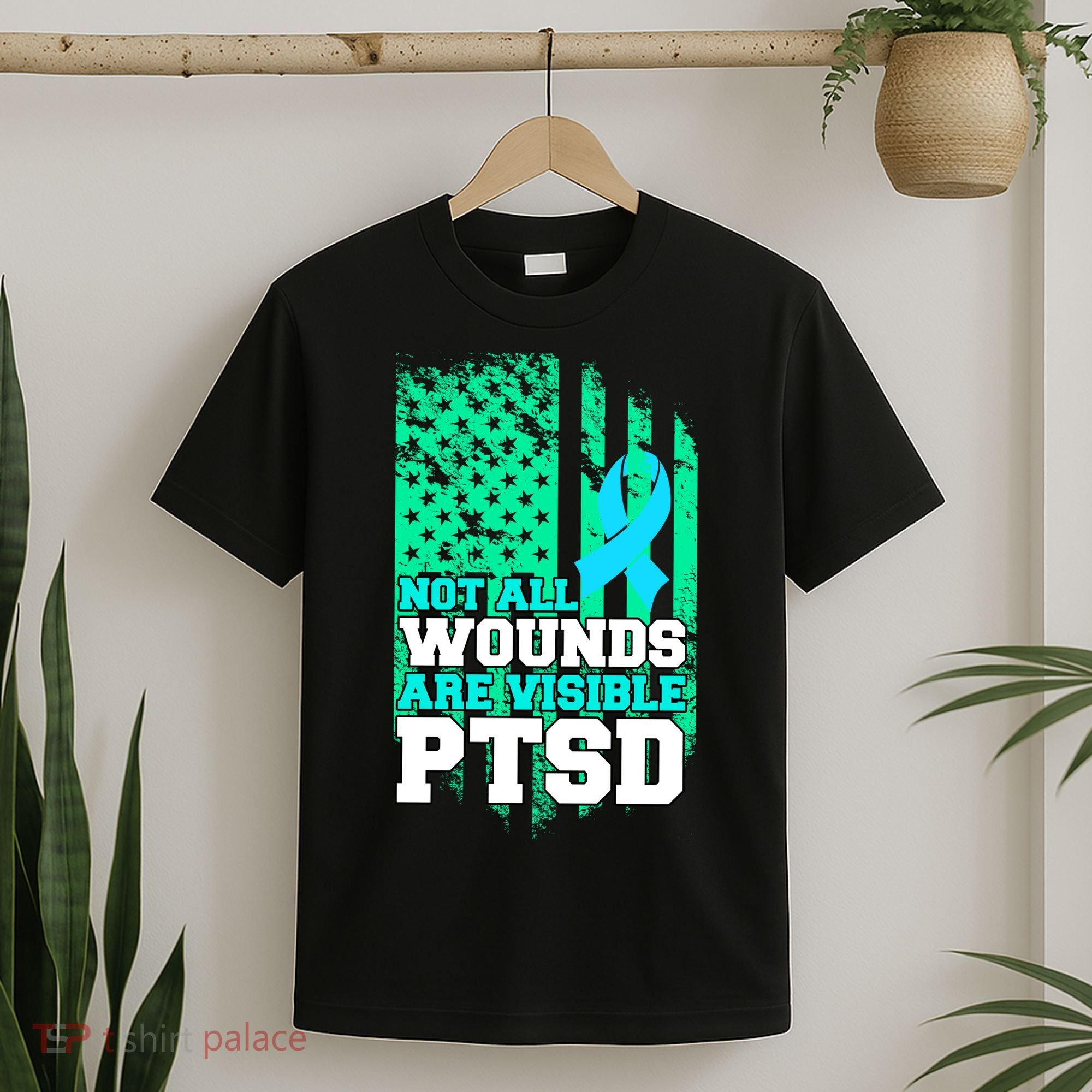 PTSD Flag Not All Wounds Are Visible T-Shirt