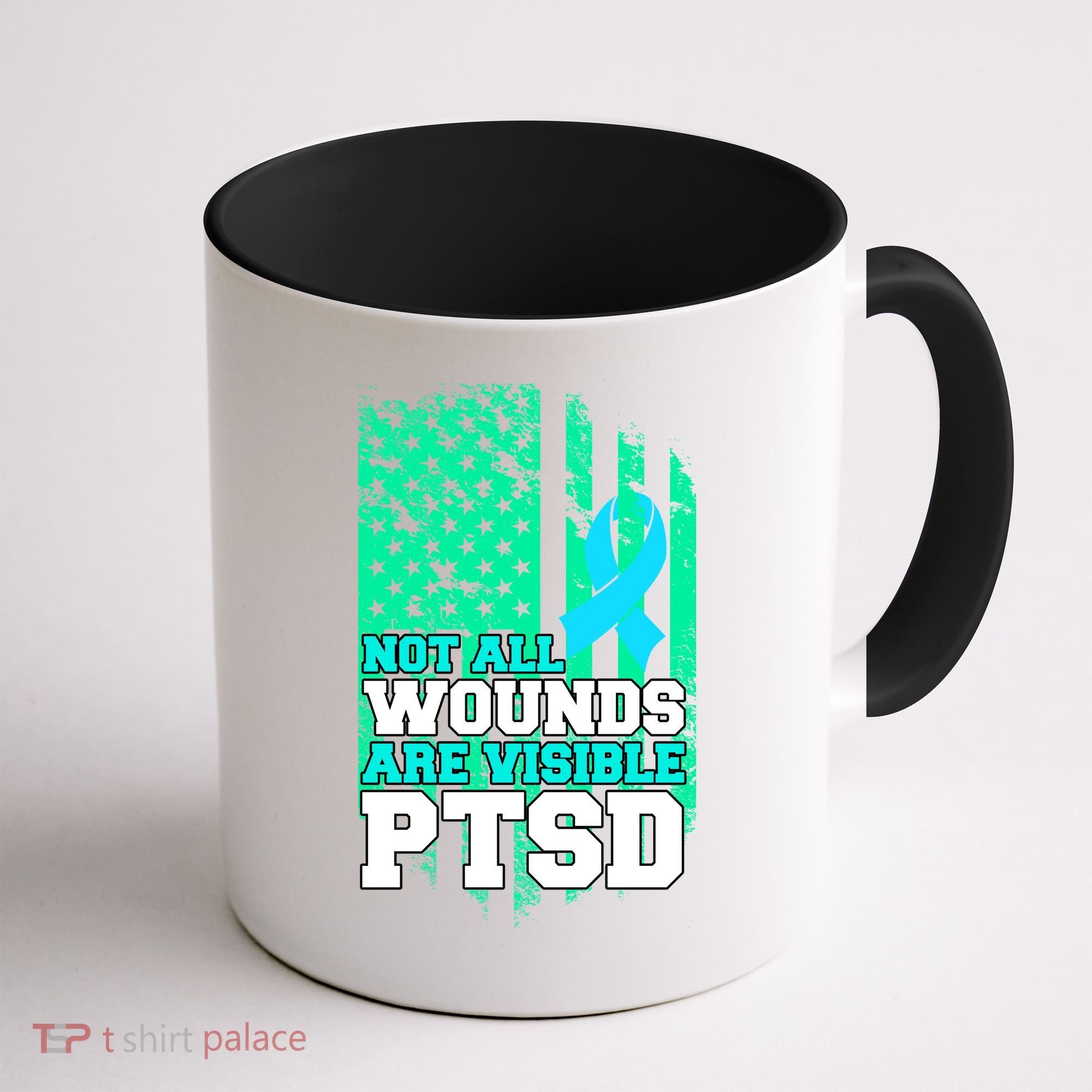 PTSD Flag Not All Wounds Are Visible Coffee Mug