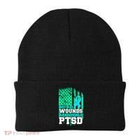 PTSD Flag Not All Wounds Are Visible Beanie thumb 0