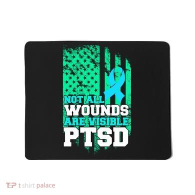 PTSD Flag Not All Wounds Are Visible Mousepad