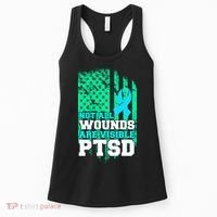 PTSD Flag Not All Wounds Are Visible Women's Tank Top thumb 0
