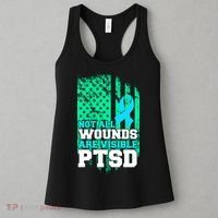 PTSD Flag Not All Wounds Are Visible Women's Tank Top thumb 3