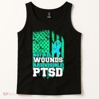 PTSD Flag Not All Wounds Are Visible Tank Top thumb 2