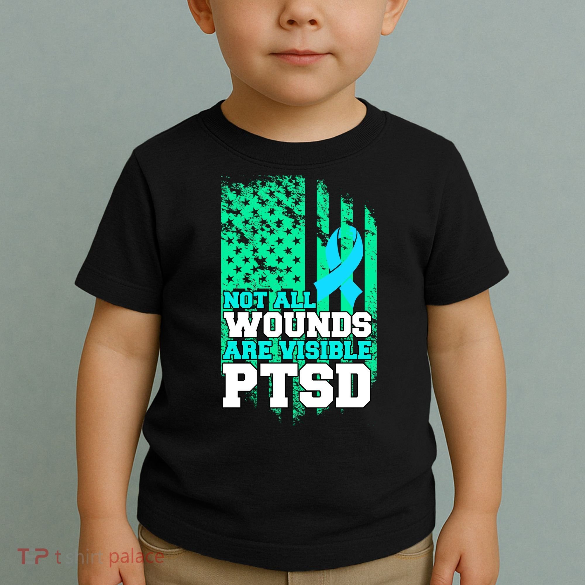 PTSD Flag Not All Wounds Are Visible Toddler T-Shirt