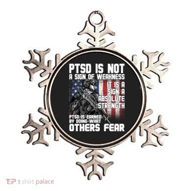 PTSD Is Not A Sign Of Weakness Support Military Troops Ornament