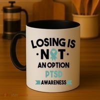 PTSD Losing Is Not An Option Coffee Mug thumb 4
