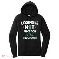 PTSD Losing Is Not An Option Women's Hoodie thumb 0