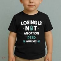 PTSD Losing Is Not An Option Toddler T-Shirt thumb 2