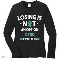 PTSD Losing Is Not An Option Women's Long Sleeve Shirt thumb 0