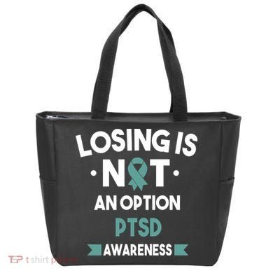 PTSD Losing Is Not An Option Tote Bag
