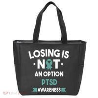 PTSD Losing Is Not An Option Tote Bag thumb 0