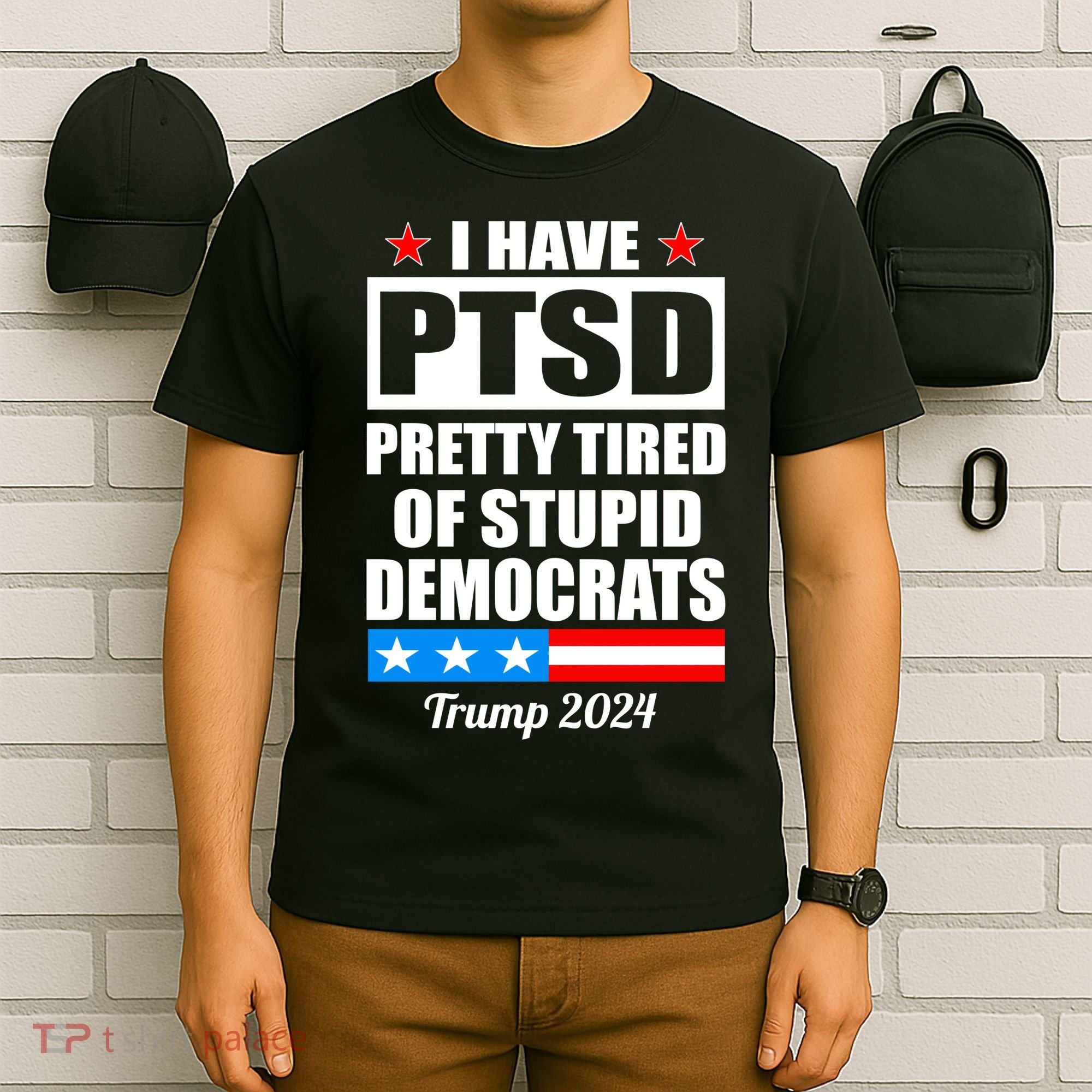 PTSD Pretty Tired Of Democrats Trump 2024 T-Shirt