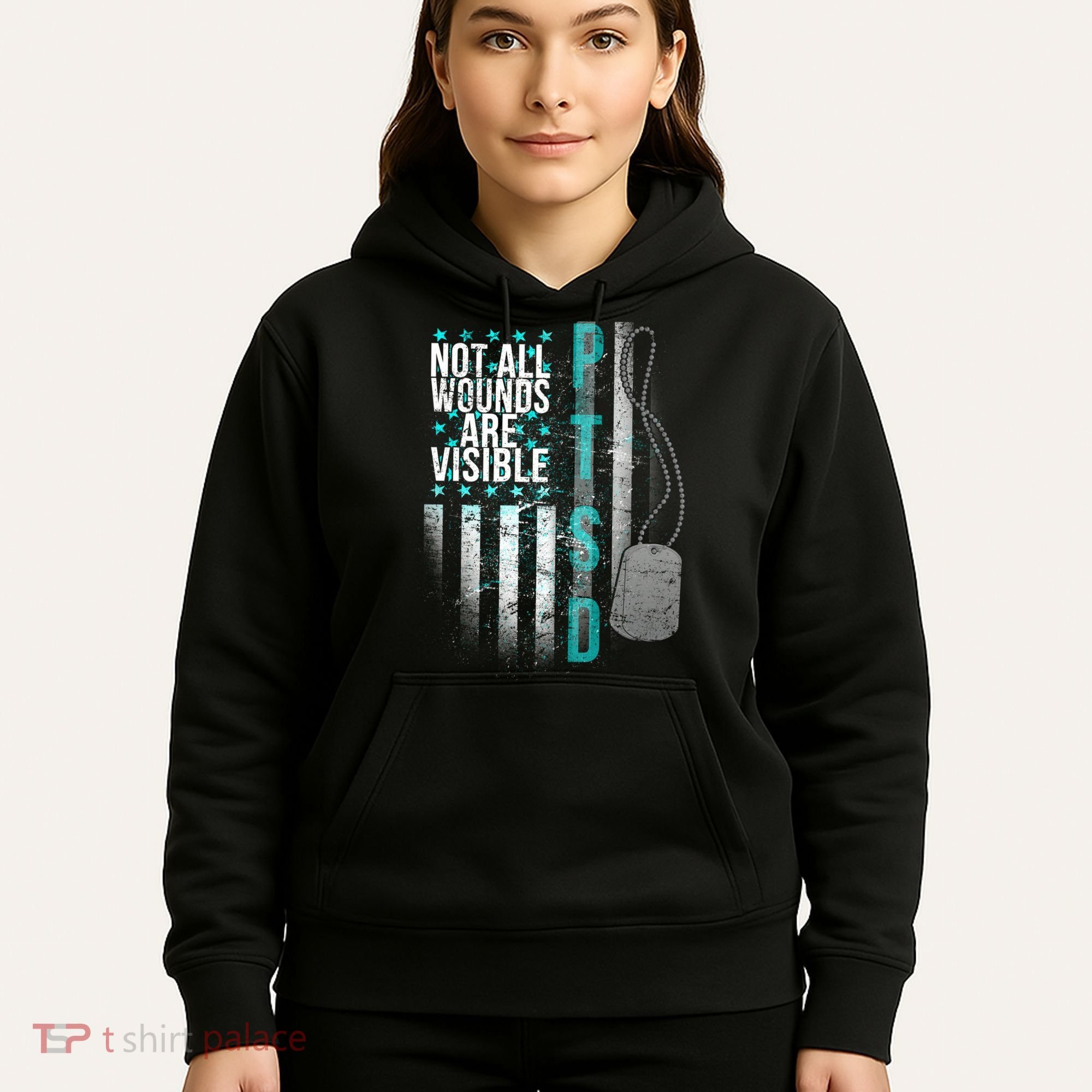 PTSD Veteran Not All Wounds Are Visible  Hoodie