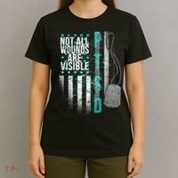 PTSD Veteran Not All Wounds Are Visible  T-Shirt thumb 4