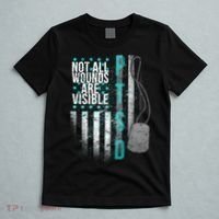PTSD Veteran Not All Wounds Are Visible  T-Shirt thumb 5