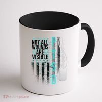 PTSD Veteran Not All Wounds Are Visible  Coffee Mug thumb 1