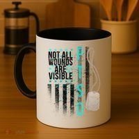 PTSD Veteran Not All Wounds Are Visible  Coffee Mug thumb 4