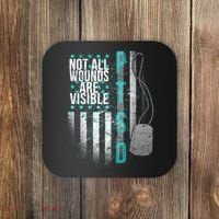 PTSD Veteran Not All Wounds Are Visible  Coaster thumb 0