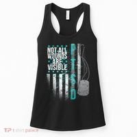 PTSD Veteran Not All Wounds Are Visible  Women's Tank Top thumb 0