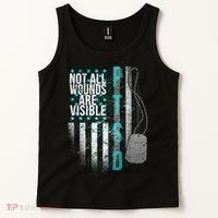 PTSD Veteran Not All Wounds Are Visible  Tank Top thumb 2