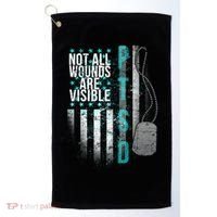 PTSD Veteran Not All Wounds Are Visible  Golf Towel thumb 0