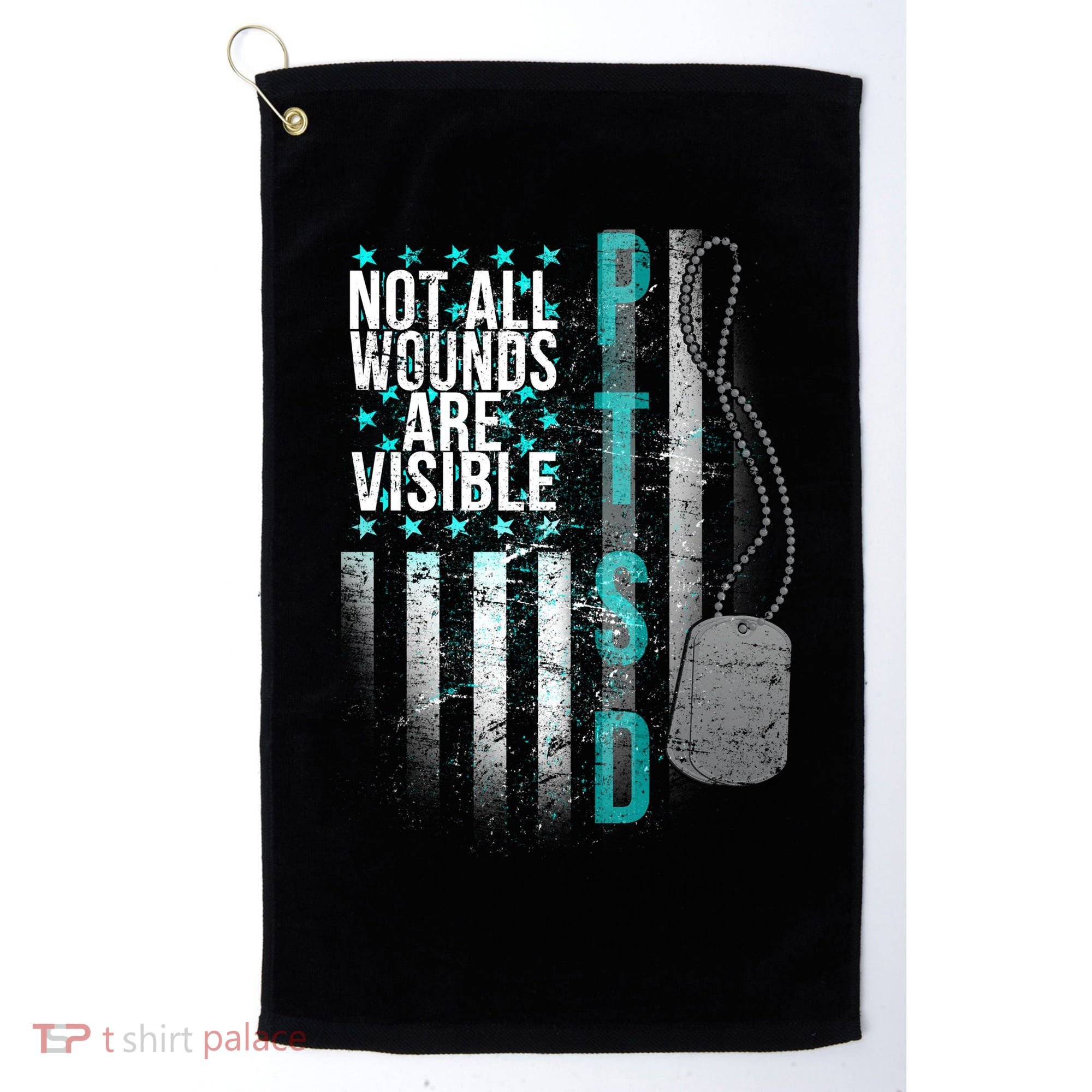 PTSD Veteran Not All Wounds Are Visible  Golf Towel