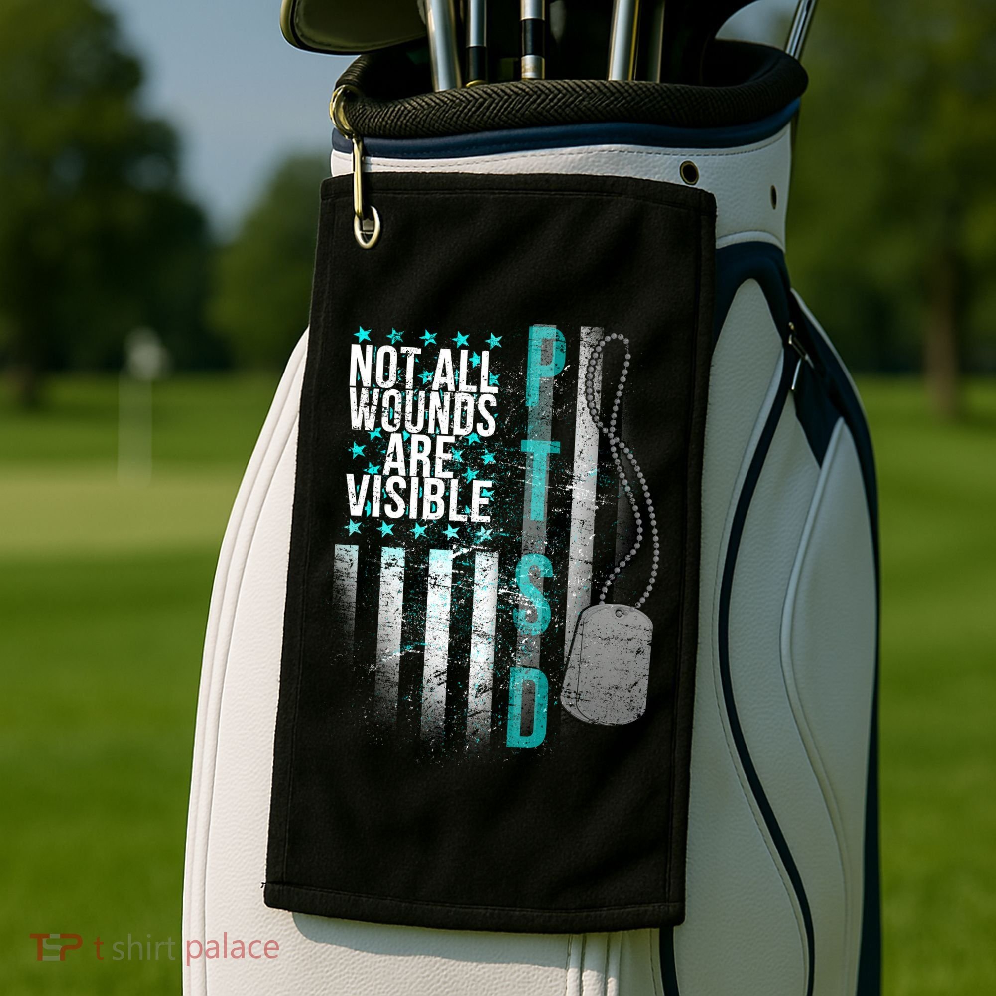PTSD Veteran Not All Wounds Are Visible  Golf Towel