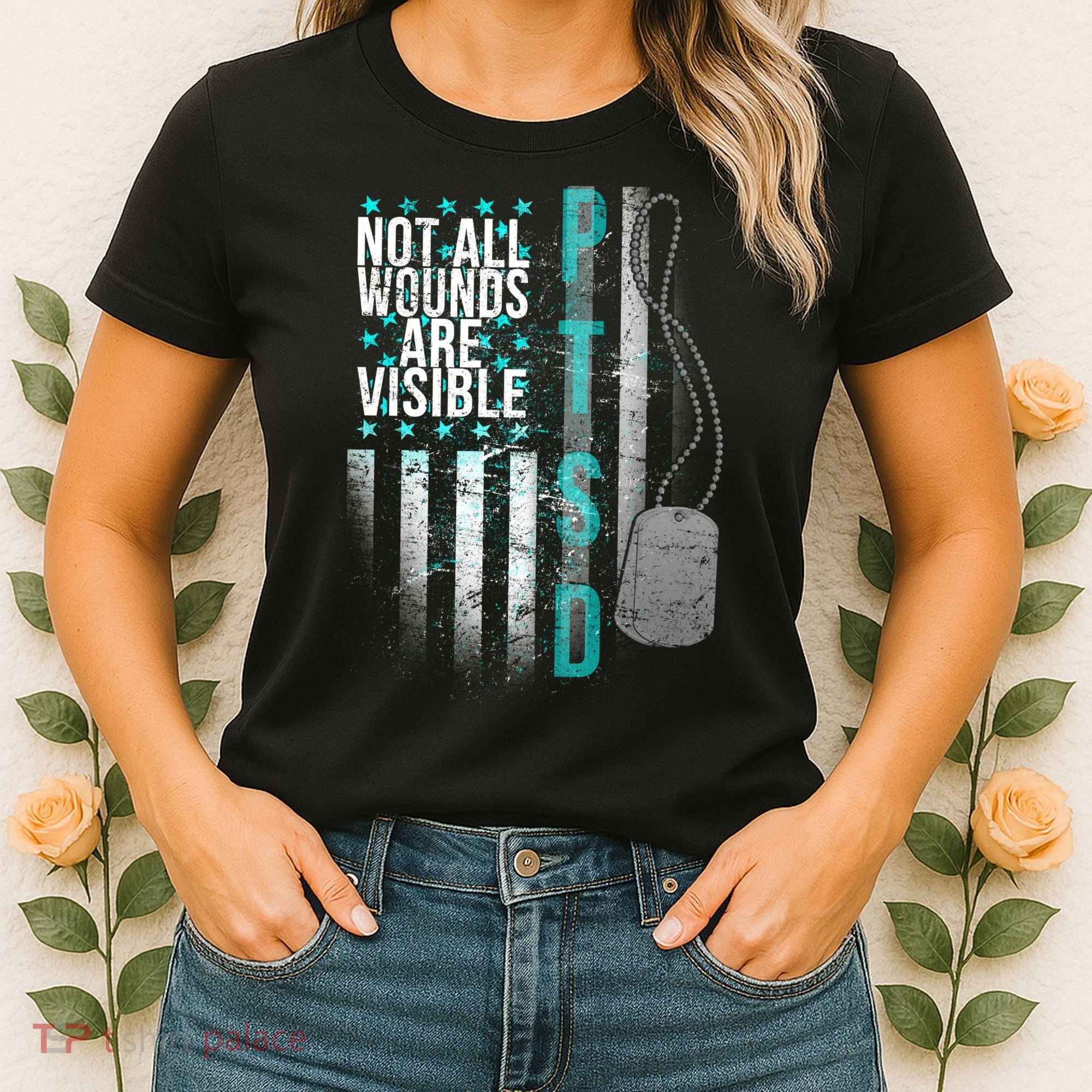 PTSD Veteran Not All Wounds Are Visible  Women's T-Shirt