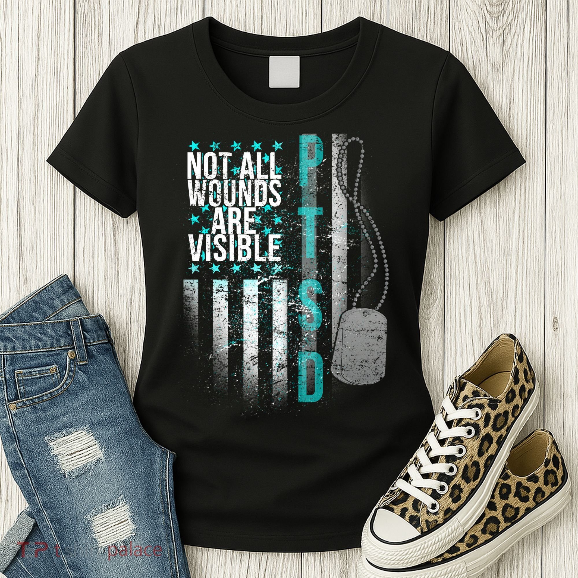 PTSD Veteran Not All Wounds Are Visible  Women's T-Shirt