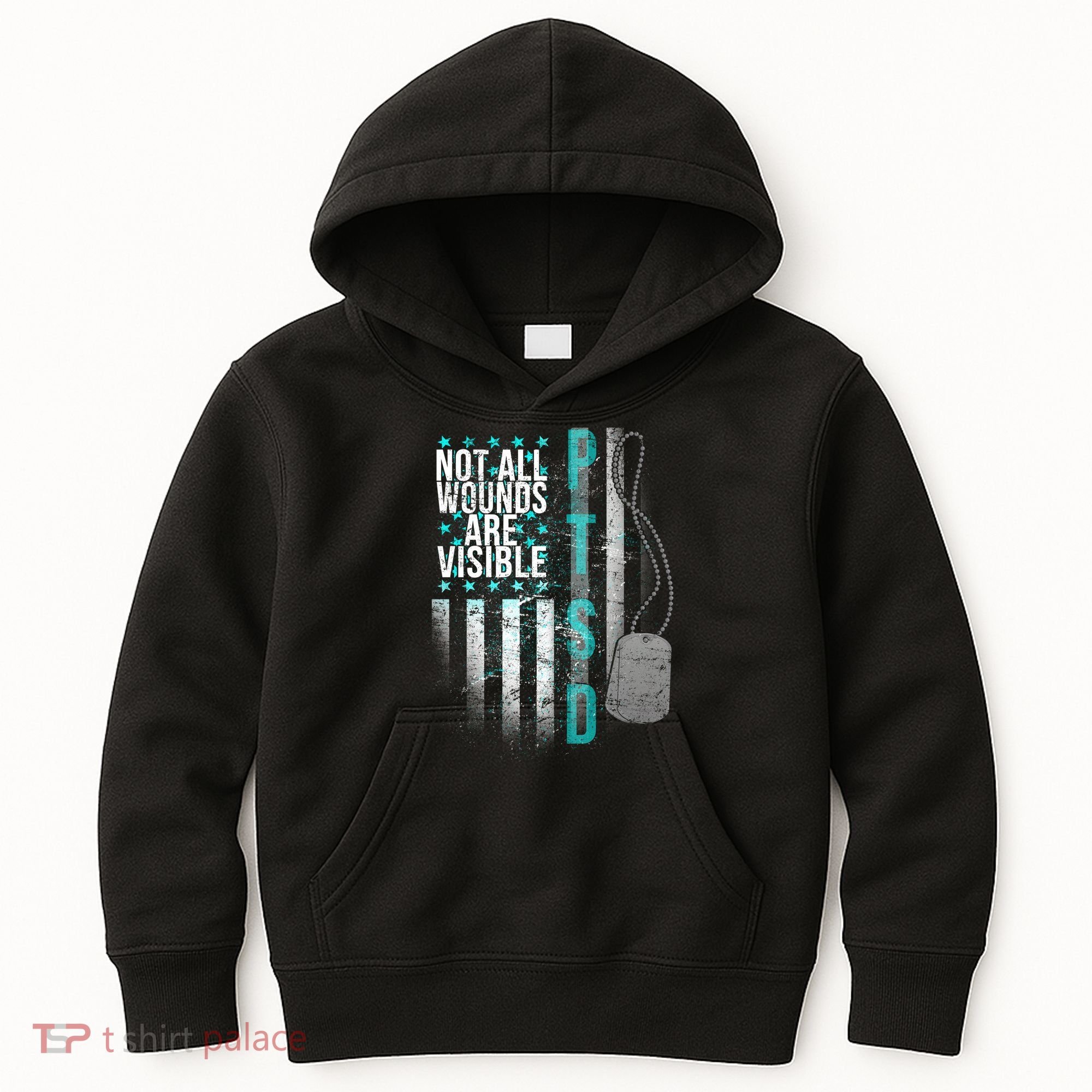 PTSD Veteran Not All Wounds Are Visible  Kids Hoodie