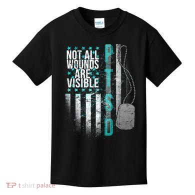 PTSD Veteran Not All Wounds Are Visible  Kids T-Shirt