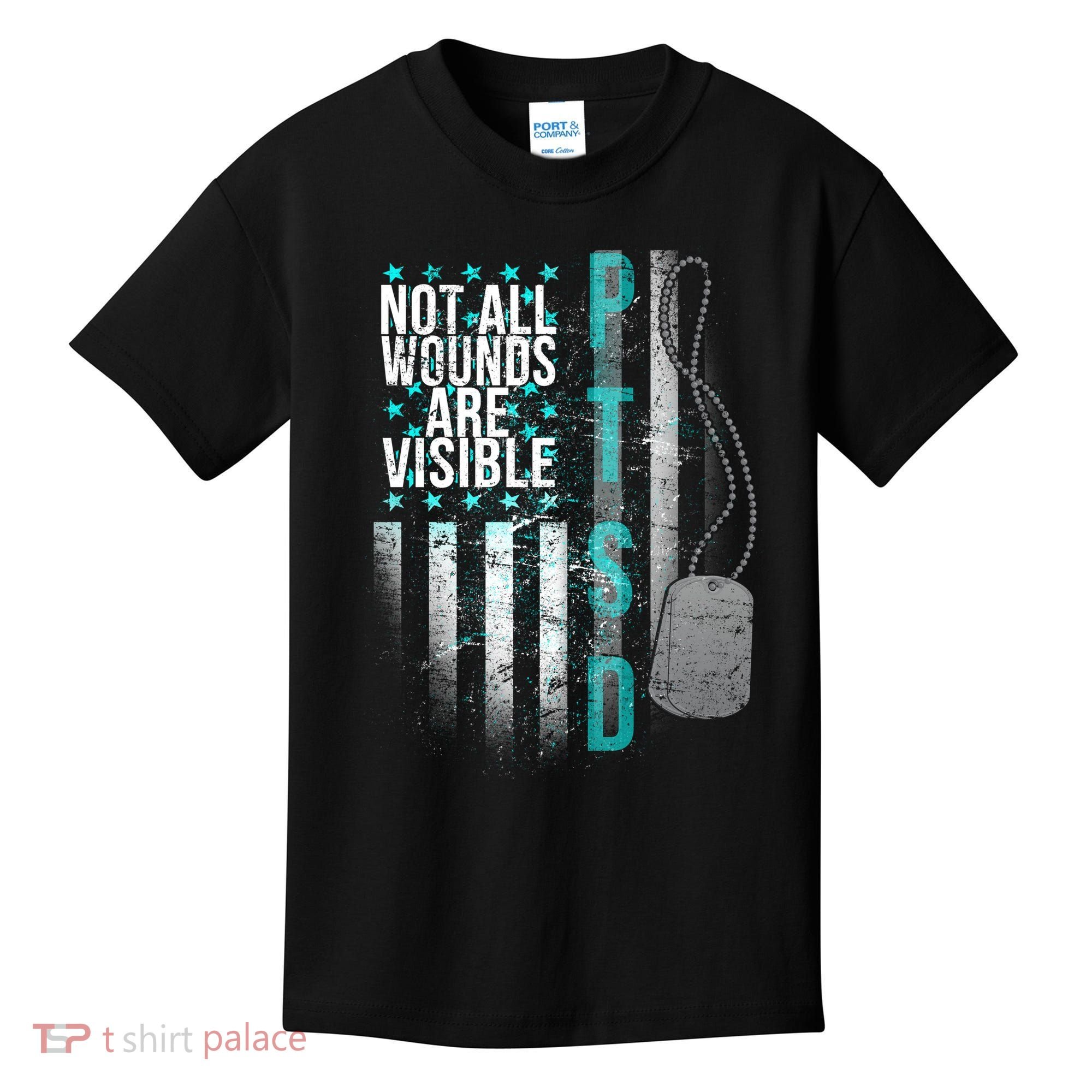 PTSD Veteran Not All Wounds Are Visible  Kids T-Shirt