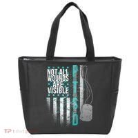 PTSD Veteran Not All Wounds Are Visible  Tote Bag thumb 0