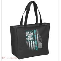 PTSD Veteran Not All Wounds Are Visible  Tote Bag thumb 2