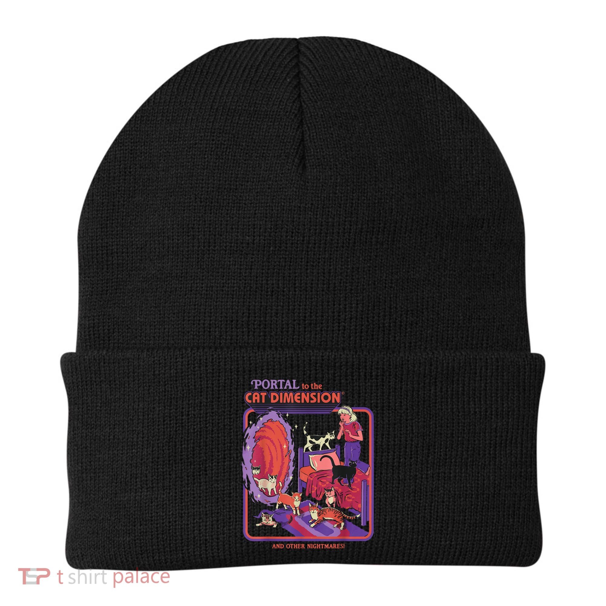 Portal To The Cat Dimension Halloween Beanie