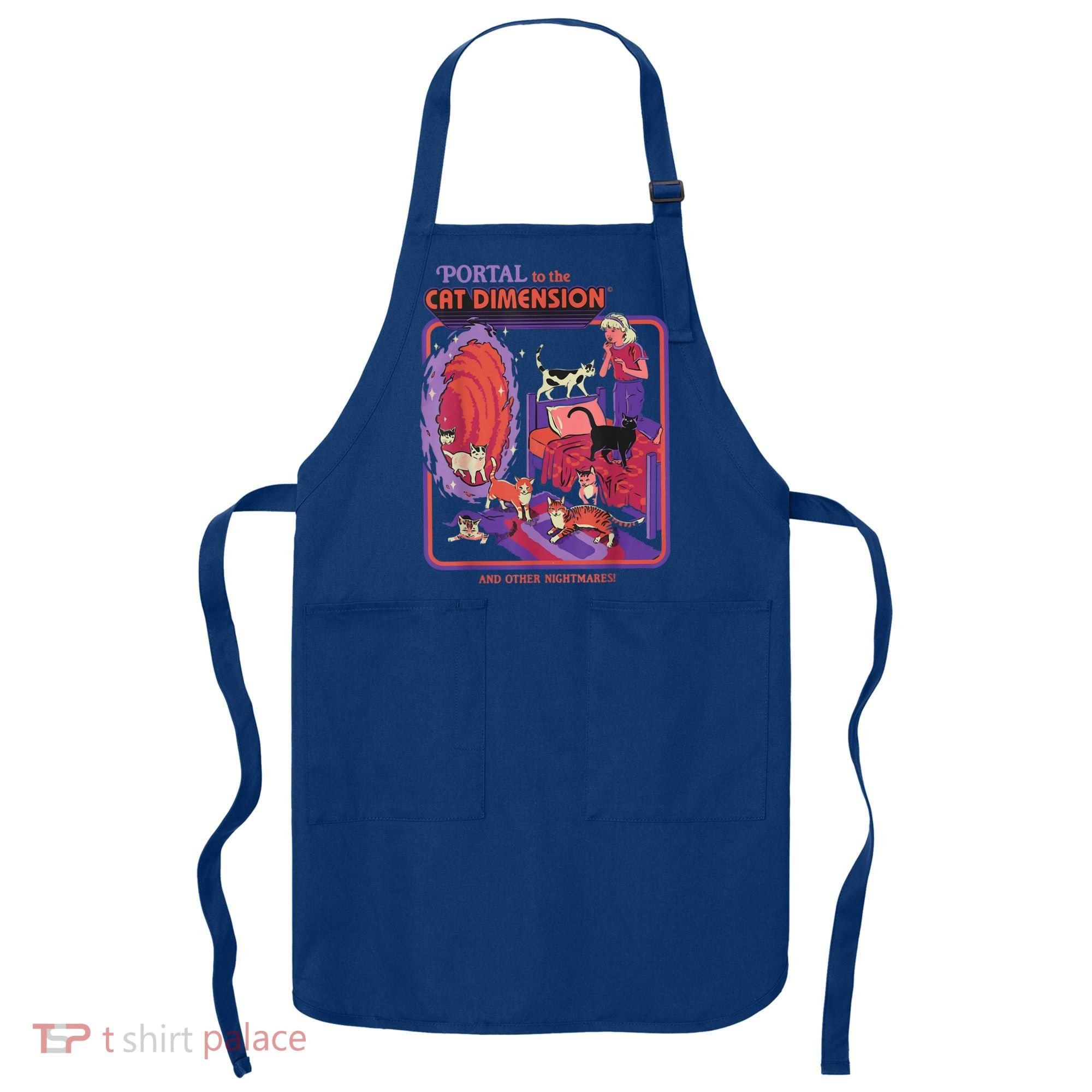 Portal To The Cat Dimension Halloween Apron