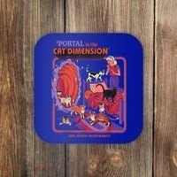 Portal To The Cat Dimension Halloween Coaster thumb 0