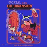 Portal To The Cat Dimension Halloween Coaster thumb 2